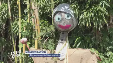 Une cinquantaine d&#039;épouvantails à Denens