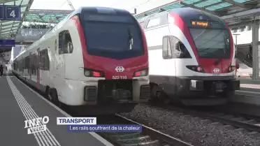 Les rails souffrent de la chaleur