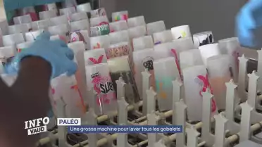 Une machine pour laver tous les gobelets de Paléo