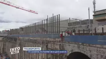 À Lausanne, le chantier de la gare avance