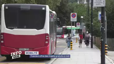Yverdon offre des trajets gratuits à midi