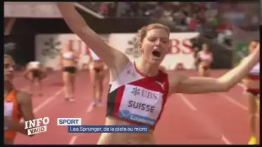 Lea Sprunger, de la piste au micro