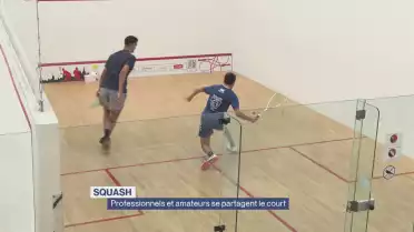 Squash : professionnels et amateurs se partagent le court