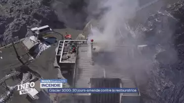 Incendie à Glacier 3000: 30 jours-amende requis