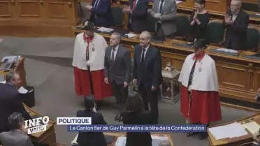 Le Canton fier de Guy Parmelin à la tête de la Confédération