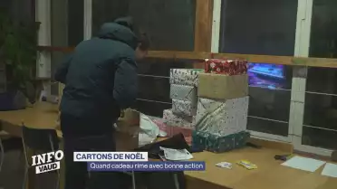 Cartons de Noël: quand cadeau rime avec bonne action