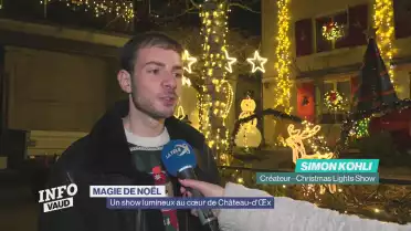 Un show lumineux au cœur de Château-d'Œx