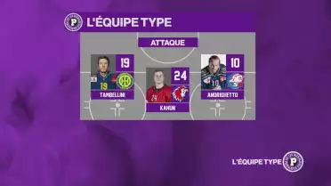 L&#039;équipe type des 1/4 de finale