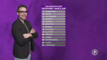 Le pronostic de la saison de Geoffrey Vauclair