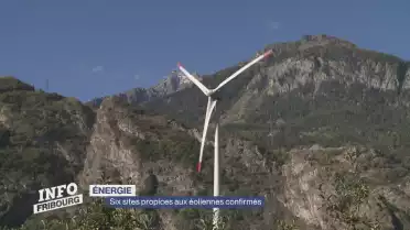 Six sites propices aux éoliennes confirmés