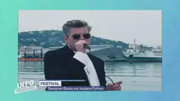 Benjamin Biolay sur la place Python pour les Georges