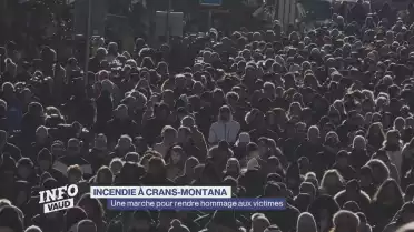 Crans-Montana, une marche en hommage aux victimes