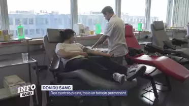 Don du sang: des centres pleins mais un besoin permanent