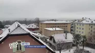 Le canton de Vaud se réveille sous un manteau blanc