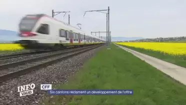 CFF: six cantons réclament un développement de l'offre