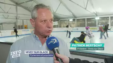 Vevey sur glace - une patinoire éphémère et populaire