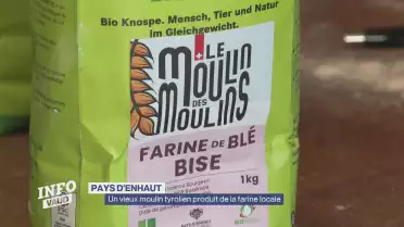 Un vieux moulin tyrolien produit de la farine locale