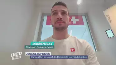 Damien Riat se réjouit de démarrer le tournoi de hockey