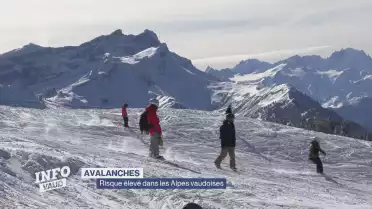 Risque élevé d'avalanches dans les Alpes vaudoises