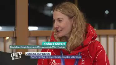 Fanny Smith a fêté sa médaille avec les Villardous