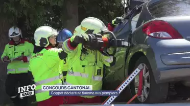 Coppet: théâtre du concours cantonal des sapeurs-pompiers