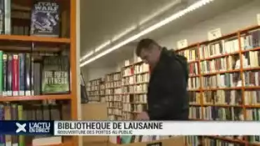 Bibliothèque de Lausanne : réouverture des portes au public