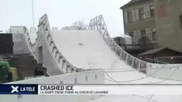 Crashed Ice : la rampe prend forme à Lausanne