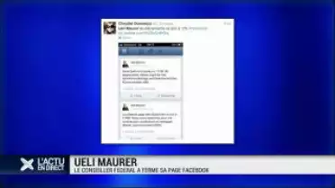 Ueli Maurer a fermé sa page Facebook