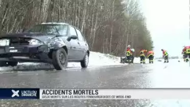 Accidents: deux morts sur les routes ce week-end