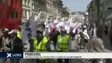 Fribourg: 1er mai sous le signe du salaire minimum