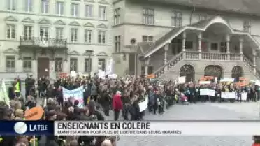 Les enseignants en colère à Fribourg