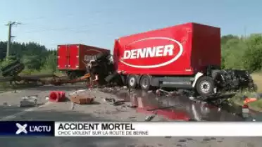 Accident mortel sur la route de Berne VD
