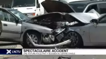 Une voiture folle fait 11 blessés à Aigle