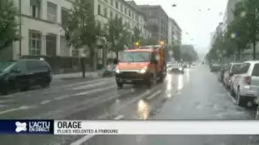Orage de grêle à Fribourg
