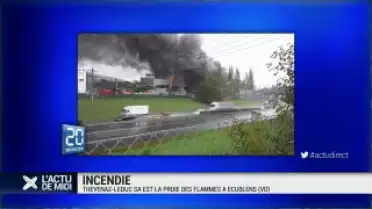 Incendie dans l&#039;entreprise Thévenaz-Leduc à Ecublens (VD)