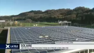 Une installation photovoltaique de 8&#039;000 M2 à Daillens
