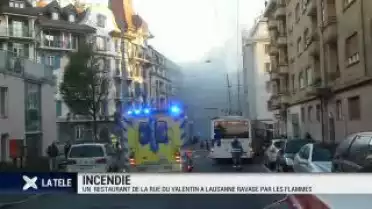 Un restaurant prend feu au centre-ville de Lausanne