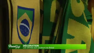 Les vitrines aux couleurs du Brésil
