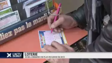 Loterie: 30 millionnaires en plus en Suisse en 2013
