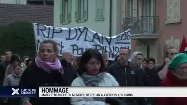 Marche blanche pour Dylan à Yverdon-les-Bains
