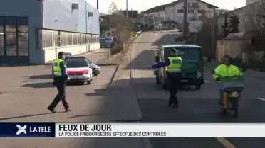 Feux de jour: la police fribourgeoise effectue des contrôles