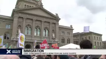 La gauche manifeste à Berne pour une Suisse ouverte