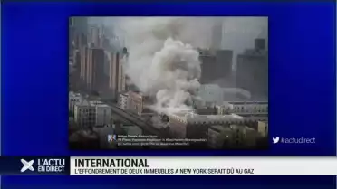 NY: une explosion provoque l&#039;effondrement de deux immeubles