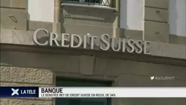 Le bénéfice net de Crédit Suisse en recul de 34%