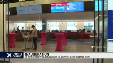 La Gare de Genève Cornavin ouvre sa nouvelle allée centrale