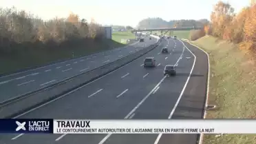 Le contournement autoroutier de Lausanne fermé en partie