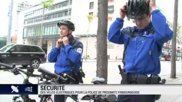 Des vélos électriques pour la police fribourgeoise