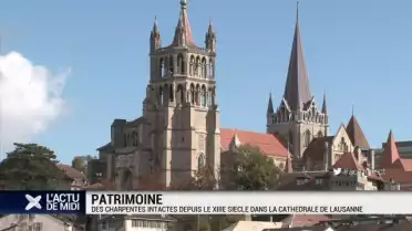 Cathédrale de Lausanne: charpentes intactes depuis l&#039;an 1253