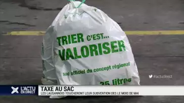 Taxe au sac: des subventions à Lausanne dès le mois de mai