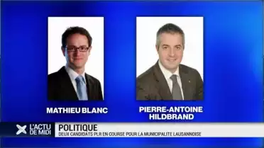 Elections communales : deux candidats pour le PLR à Lausanne